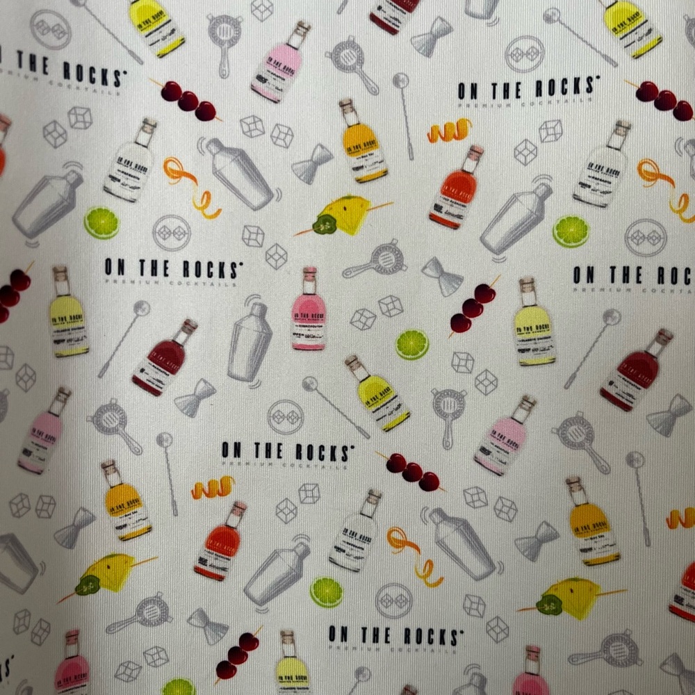 On The Rocks Cocktail Pattern Polo Shirt - Picture 3 of 5